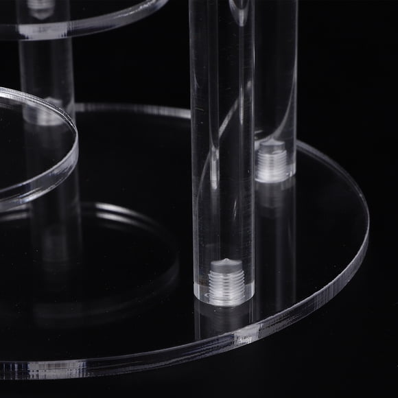 OUNONA 1Set Round Acrylic Display Stand for Perfume and Cosmetics 13.00X13.00X10.50cm