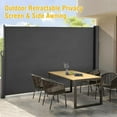 thumbnail image 4 of Side Awningfor Patio 118"x63", FoldingPrivacy Fence Divider SunUV-Resistant WindAwnings for Garden, Patio, Pools, Balcony, 4 of 8