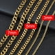 thumbnail image 1 of Collar Cadena Enlace cubano Moda Oro Plata Color Joyería Titanio Metal Acero inoxidable Moda Cn (Origen) para hombres y mujeres Tan Jianjun unisex, 1 of 2