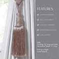 thumbnail image 3 of YWC-Home Fashions Julia Rideau à Franges avec Strass, 26 Pouces, Mauve, 3 of 4