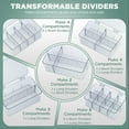 thumbnail image 4 of Kichly 2 Pack Tea Bag Organizer - Stackable Acrylic Tea Bag Organizer with Clear Plastic Storage for Kitchen & Pantry, Perfect for Coffee Packets, Sugar, Snacks, Herbs, and Spices (Clear), 4 of 8