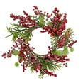 thumbnail image 1 of Northlight Couronne de Noël Artificielle Baies Givrées et Pin - 16 Pouces - Non Éclairée, 1 of 4