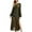 Black, variant on Quinlirra Sweater Dresses for Women 2024 Maxi Women Fashion Casual Round Neck Long Sleeve Hole Hollow Out Ankle-Length Sweater Dress Brown M