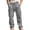Dark Gray #12, variant on WULMLEO Men's Cargo Sweatpants Drawstring Joggers Relaxed Fit Stretch Linen Cotton Casual Pants with Pockets Navy L