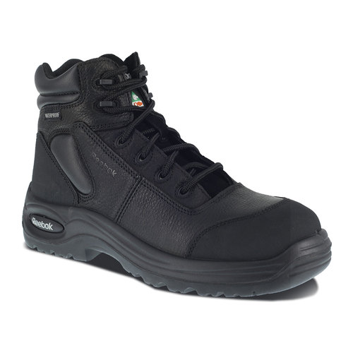 black athletic boots