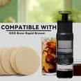 thumbnail image 2 of Coffee Filters Compatible with Rapid Brewer, 500 Pcs Disposable Round Filter Paper for Cold Brew Coffee Maker, 2 of 4