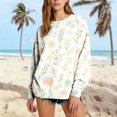 thumbnail image 2 of kaondbfi Hoodless Sweatshirts for Pretty Women Fall Winter Spring Print Sweatshirt Casual Cozy Oversized Crewneck Long Sleeve Pullover Tops Womens Summer Fashion Sweat Shirts, 2 of 4