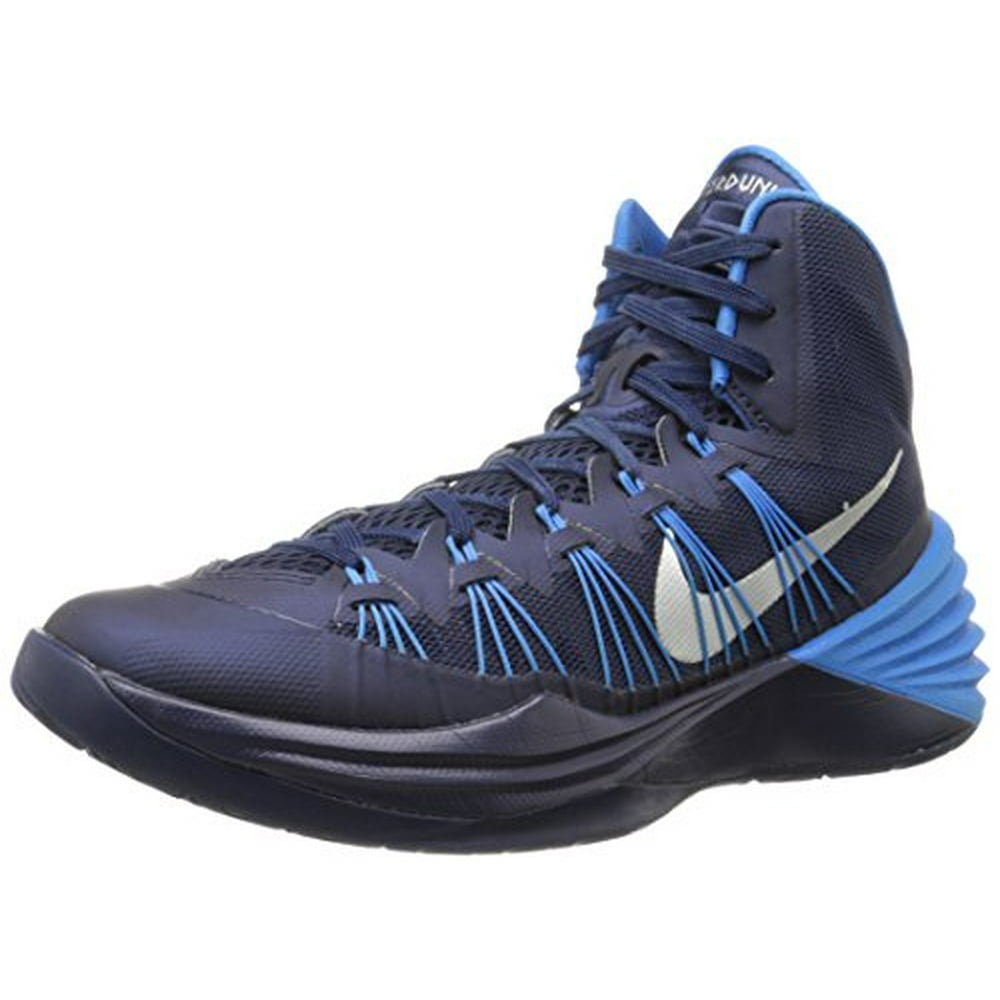Nike - Nike Mens Hyperdunk 2013 Basketball Shoes Midnight Navy/Photo Blue/Metallic Silver 584433