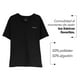 thumbnail image 4 of Playera Polo Cuello V LOVE MY FIT Tallas Extras Plus Unisex negro 3XL, 4 of 7