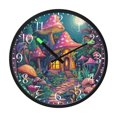 thumbnail image 2 of Voice Activated Clock with Glow Light 12 Inch Large Silent Wall Clock Battery Operated for Home Decor Whimsical Fairy House, 2 of 8