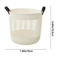 thumbnail image 3 of Summer Savings Clearance! Closet Organizers and Storage QTOCIO Portable Dirty Clothes Basket Dirty Clothes Storage Basket Large Clothes Rack Laundry Basket Bathroom Hollow Dirty Clothes Basket, 3 of 6