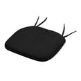 thumbnail image 1 of Cateissary Cojín de asiento con correas antideslizante para silla de interior, alfombrilla para taburete, suave, transpirable, cómoda para el Decoración del hogar Negro 41*41cm, 1 of 6