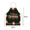 thumbnail image 5 of Sleeveless Apron Stain Resistant Linen Christmas Vintage Kitchen Cooking Apron for Baking, 5 of 8