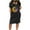Black 4th of July dresses for women, variant on Wycnly 4th of July Dresses for Women Independence Day Fashion Patriotic Graphics Pocket Tunic Midi Dresses Short Sleeve V-Neck Sunflower USA Flag Print Summer Knee-Length Formal Dress Red xxl