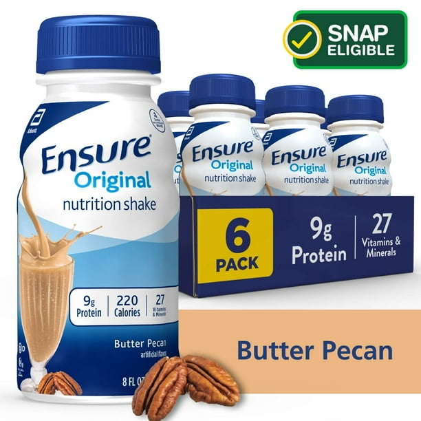 Ensure Original Butter Pecan Nutrition Shake 6 Pack