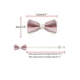 thumbnail image 3 of INSPIRE CHIC Men's Two-Color Cross Vintage Bow Tie for Banquet Wedding Party and More Pink-White One Size, 3 of 4