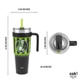 thumbnail image 5 of Zak Designs 40oz Beetlejuice Straw Handle Tumbler, Stainless Steel Vacuum Insulated Waverly Tumbler Featuring a Sliding Lid, 5 of 8