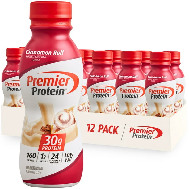 Premier Protein Shake in Cinnamon Roll Flavor