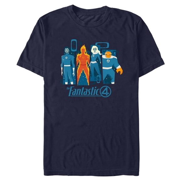 Mens The Fantastic Four: First Steps Family Panels T Shirt