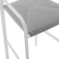 thumbnail image 5 of Modway Raleigh Stackable Outdoor Patio Aluminum Bar Stool in White Gray, 5 of 6