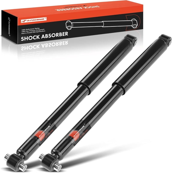 A-Premium Rear Shocks Compatible with Buick Rainier 04-07 & Chevy SSR 03-06, Trailblazer 02-09 & GMC Envoy 02-09 & Isuzu Ascender & Oldsmobile Bravada - 2x Replacement Suspension Shock Absorber Strut