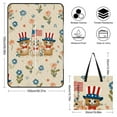 thumbnail image 2 of Patriotic Kittens Floral Fabric Design Waterproof Picnic Blanket with Foldable Zipper, Suitable for Outdoor Use, Suitable for Travel, Camping, Beaches, Parks, Grasslands, Picnic Blanket Accessories, 2 of 8