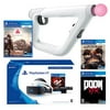 PlayStation VR FPS Classic Bundle (5 Items): PlayStation VR Gran Turismo Bundle, PSVR Doom VFR Game, PSVR Bravo Team Game, PSVR Farpoint Game and PSVR Aim Controller