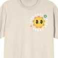 thumbnail image 2 of Sunny Days Cartoon Sun for Earth Day Adult Natural Short Sleeve Crew Neck Tee-XXL, 2 of 4