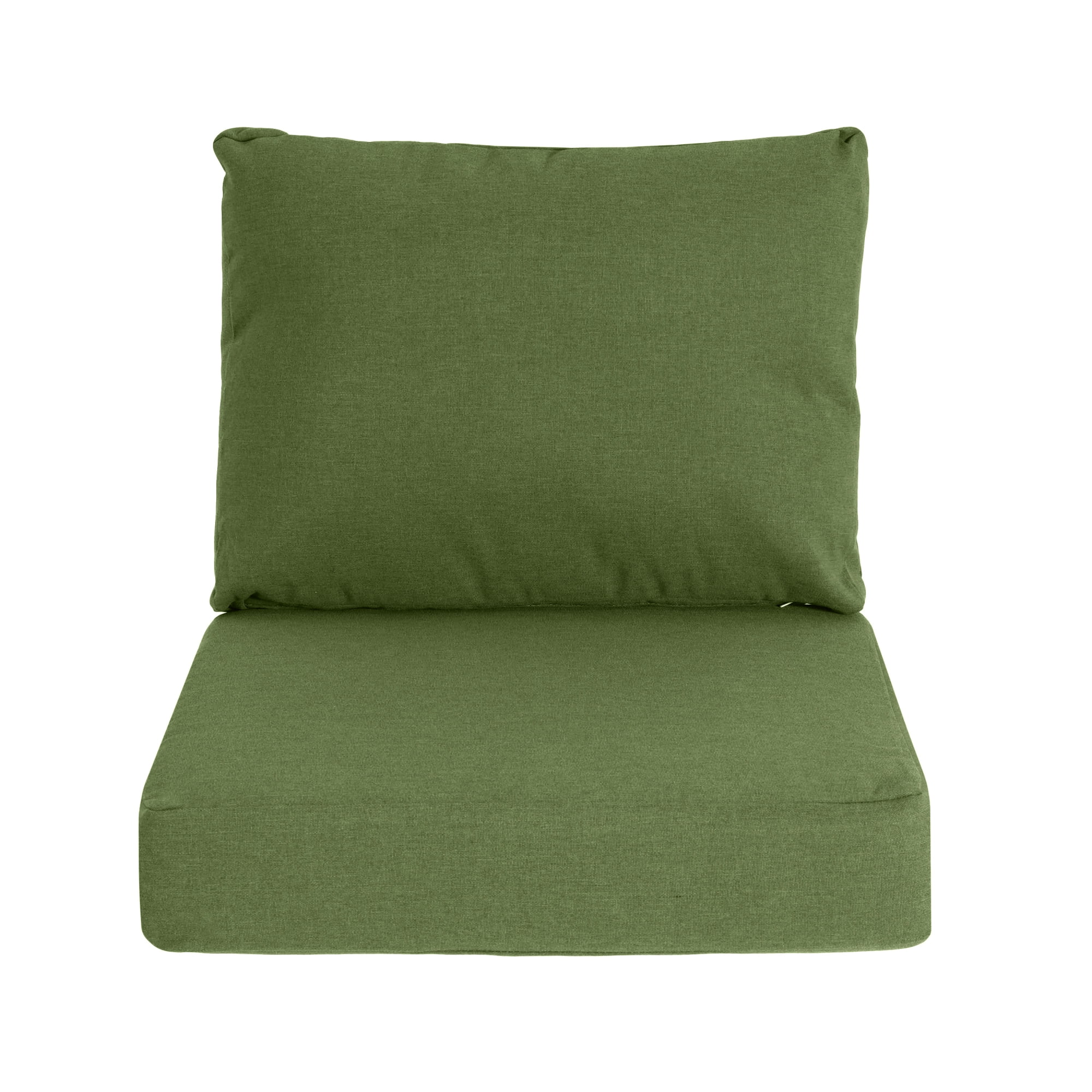 Jopath Outdoor Green Club Chair Cushion Set with Seat Cushion and Back Cushion, Compatible with Most Club Chair for Patio Balcony Garden(Without Club Chair)