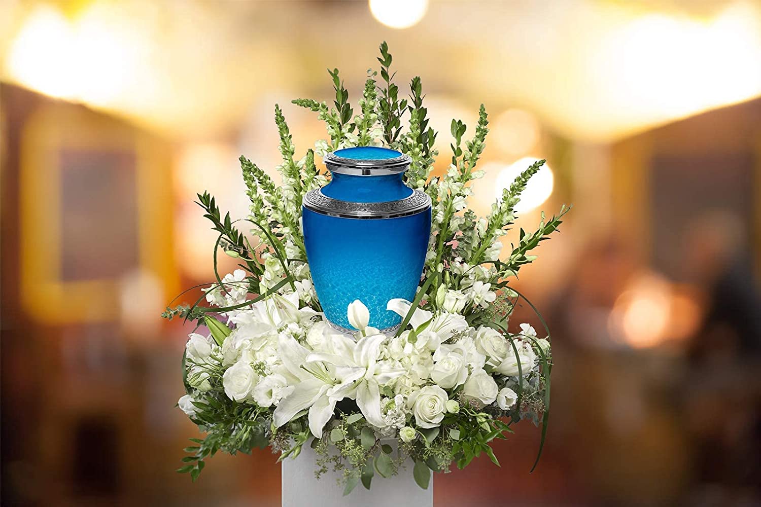Ocean Tranquility Urn - Cremation Urns for Cremation Ashes Urns for Adult Cremation Ashes Urns for Ashes Urns for Adult Ashes - Cremation Urns for Human Ashes Large