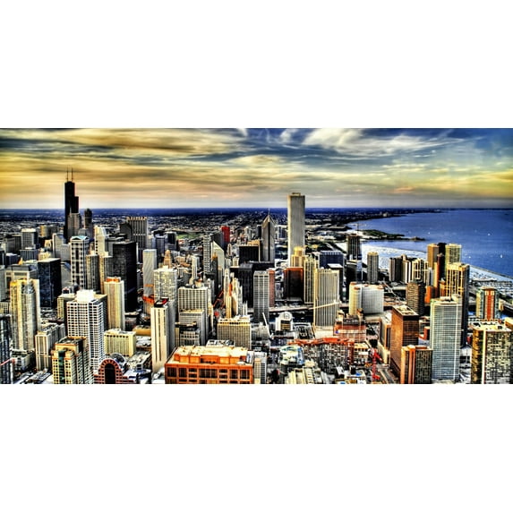 Chicago Skyline Iv - CANVAS OR PRINT WALL ART