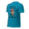 thumbnail image 2 of VOTE FOR GRANDPA TRUMP 2024 Unisex t-shirt (Aqua, 3XL), 2 of 4