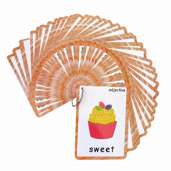 Adjective Flash Cards | Learning Toys Flashcards for Children Pre-K, Toddlers and Kids.(47Pcs/Set)