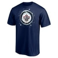thumbnail image 2 of Men's Navy Winnipeg Jets Snow Logo T-Shirt, 2 of 4
