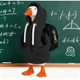 thumbnail image 2 of RUINIXCW 7 Inch Back to School Goose Outfits Desk Duck Outfit Mini Porch Goose Outfit for Desktop Goose Figurine Desk Goose Clothes Funny Hooded Sweatshirt with Backpack Set (No Goose), 2 of 6