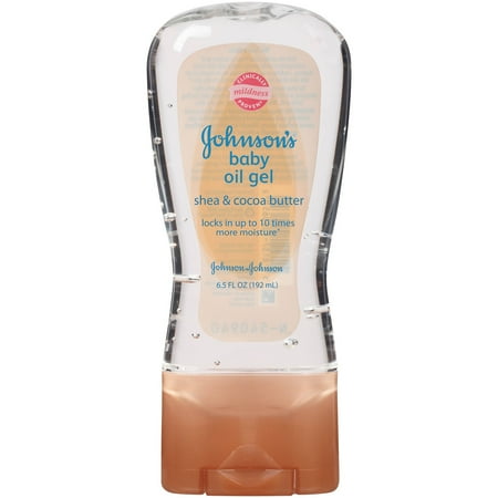 Johnson's Baby Oil Gel with Shea & Cocoa Butter, 6.5 Fl. Oz