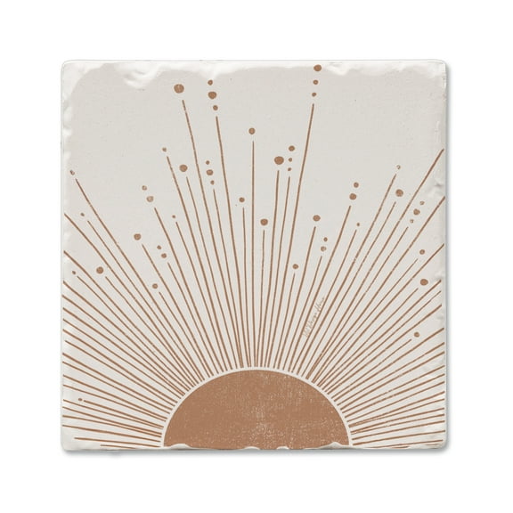 Thirstystone "Mocha Sunrise" Single Tumbled Tile Stone Coaster