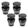 thumbnail image 1 of 4pcs Black Tire Stem Valve Caps Wheel Valve Covers Car Dustproof Cup Shaped Tire Cap, 1 of 1