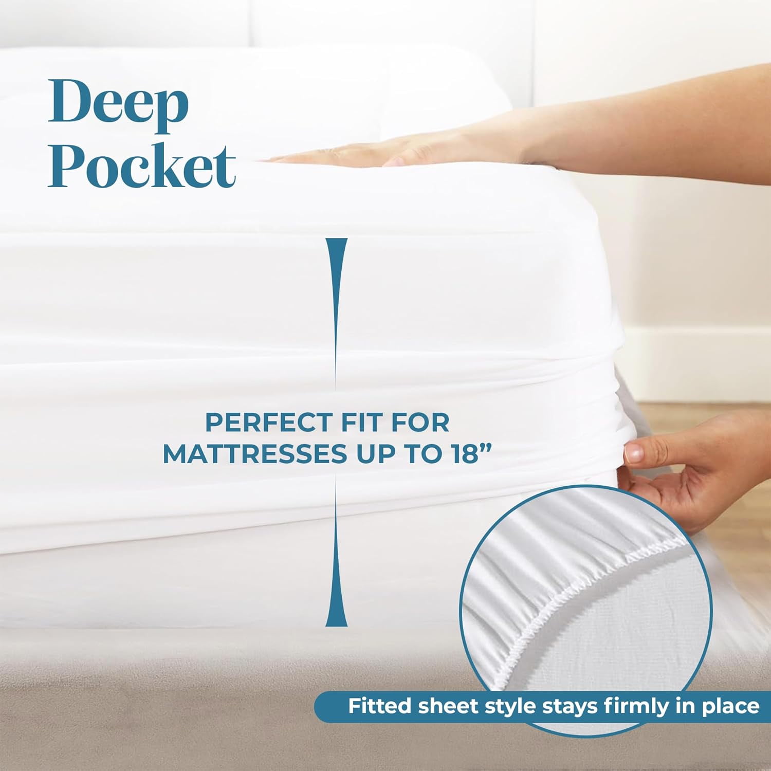 Micropuff Soft and Comfortable Cot (33 X 75) Size Mattress Pad - Simple and Easy to Use Mattress Pad - 100 gsm - Odorless Filing - Tight Elastic Stretch for Perfect Fit