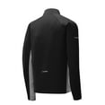 thumbnail image 4 of Sport-Tek ST854 Sport-Wick Stretch Contrast 1/2-Zip Pullover, Black/ Charcoal Grey Heather, 4XL, 4 of 4