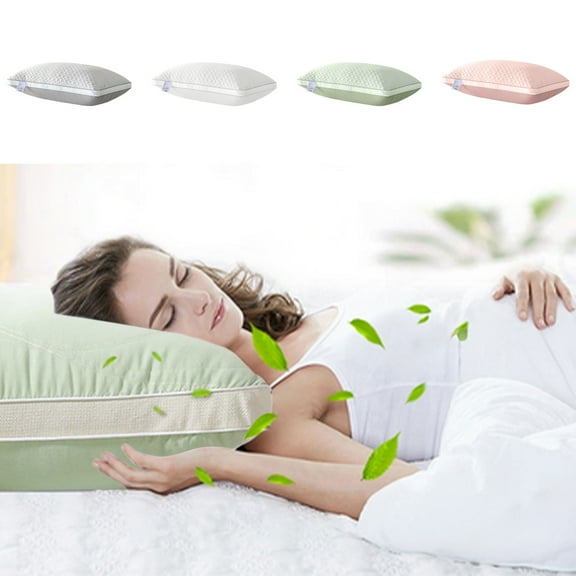 Pillow Bed Pillow for Sleeping Hotel Quality Fiber Breathable Cool Cover-Friendly JASKFLY