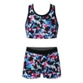 thumbnail image 1 of vastwit Kids Girls Sport Athletic Tankini Set Swimsuit Racer Back Vest Bra Top with Bottoms Bathing Suit Colorful 6, 1 of 6