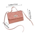 thumbnail image 3 of Women’s Quilted Mini Crossbody Bag with Top Handle, Small Square PU Leather Shoulder Tote for Casual Everyday Use, 3 of 6
