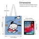 thumbnail image 5 of Pochacco Bolso de tela con estampado de lienzo para mujer, bolsa de compras reutilizable y estética, con cremallera interior, regalo para mujer,40*45cm., 5 of 6
