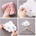 thumbnail image 3 of Coat Hooks For Kids Room Cloud Kids Coat Rack Hooks No Drilling Installation Wall Hook Kids Wall Mounted Coat Rack With 3 Hooks For Kitchen Bathroom B, 3 of 4