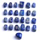 thumbnail image 4 of 25 piezas de piedras de runas, cristal grabado de brujería irregular para meditación, decoración para hogar, regalos de año , artes y manualidades lapislázuli Hugo piedras naturales, 4 of 4