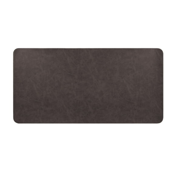 Gaming Mouse Pad 40 cm x 80 cm Large Desk Mat with Cork Bottom and Synthetic Leather Surface Black