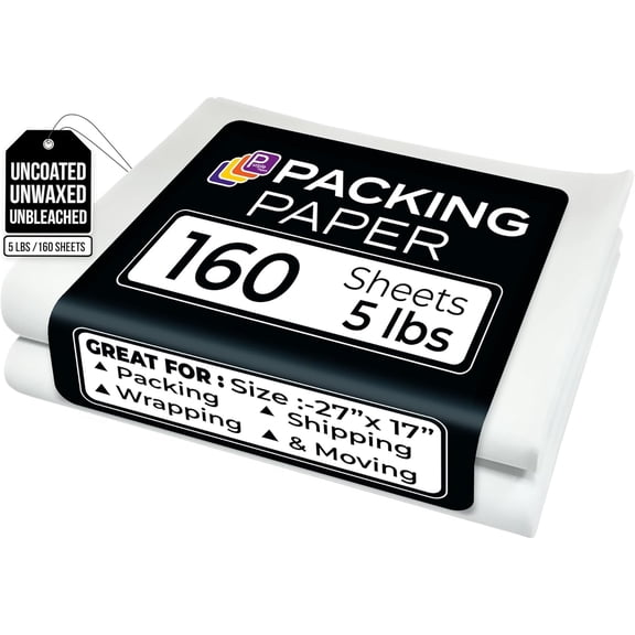 Purple Papers Economy Pack White Bulk Packing Paper