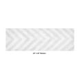 thumbnail image 4 of Better Trends Long Runner Bathroom Rug Extra Soft Non-Slip Bath Mat Water Absorbent 100% Cotton Washable Mat 20" x 60" White Hugo Collection, 4 of 6
