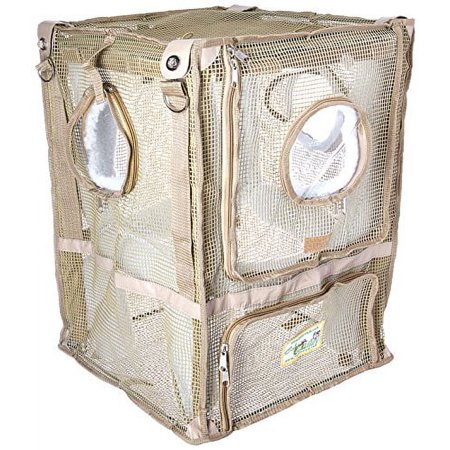 UPC: 0838009594554 | Kittywalk Cozy Cabin Pet Car Seat  Taupe  17  x 17  x 24